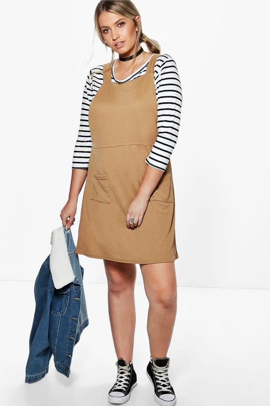 Plus Mia Pinafore Dress